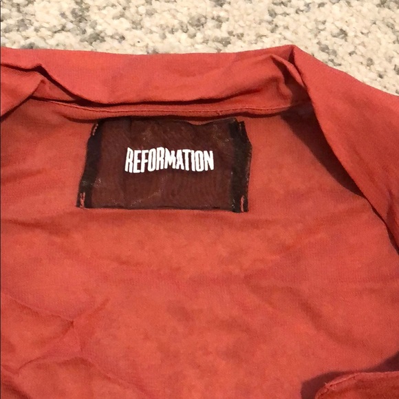Reformation Rust Mini Dress - Picture 2 of 5